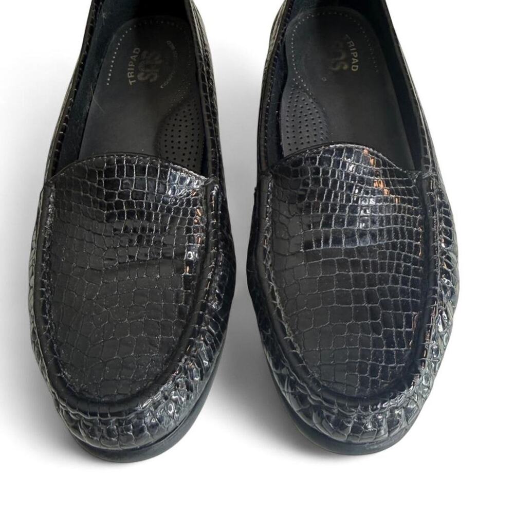 SAS Tripad Comfort Black Croc Loafers – Size 10 Blokecore
